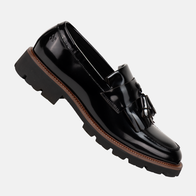 Men's loafers Punto in black