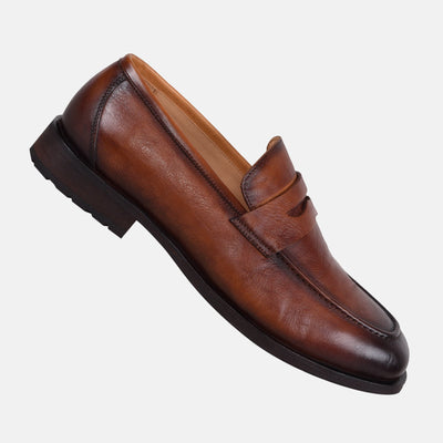 Men's glidX dress shoes Hercules in tan