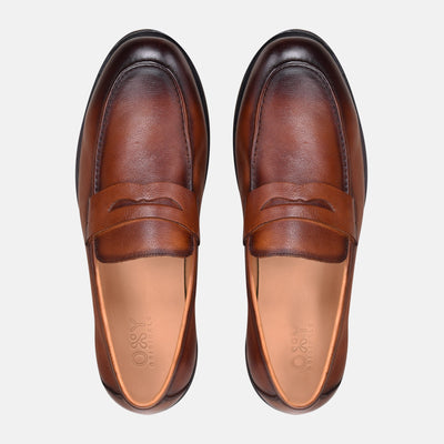Men's glidX dress shoes Hercules in tan
