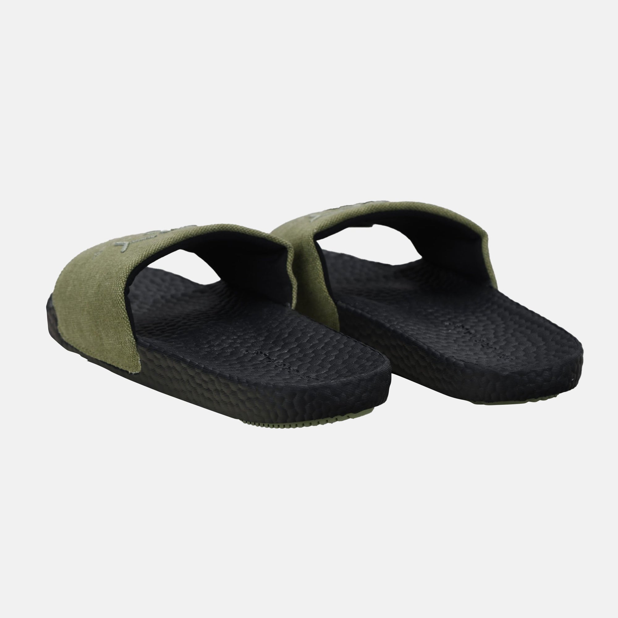 Women's slippers Excel in green/black