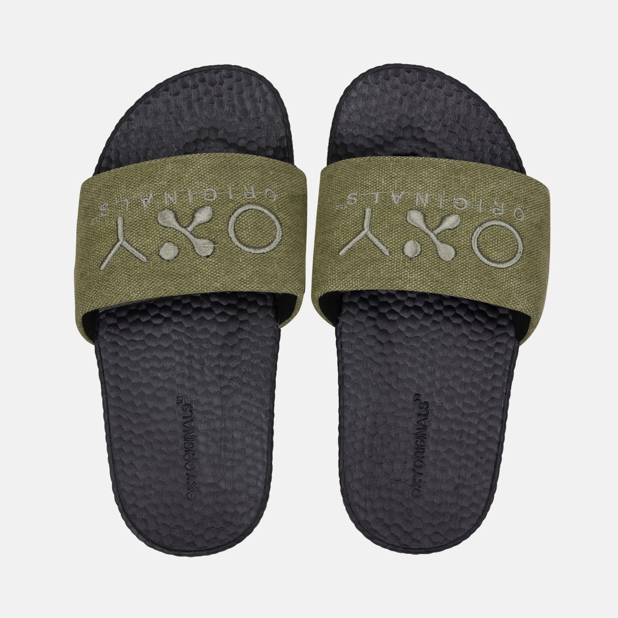 Women's slippers Excel in green/black