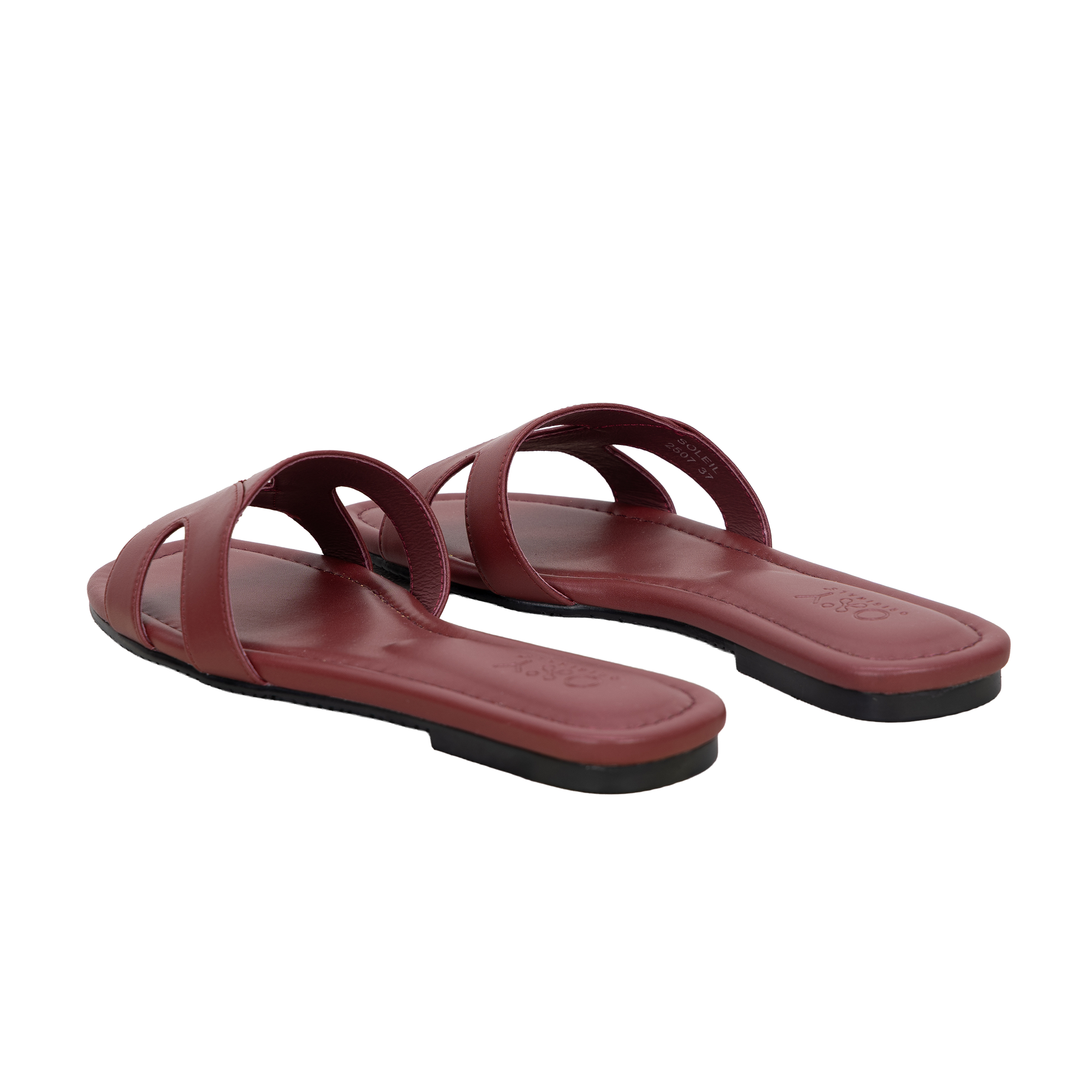 Women's sandals Soleil in cherry