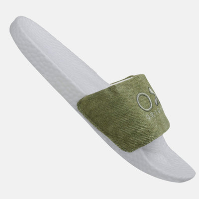 Men's slippers Excel in green/white