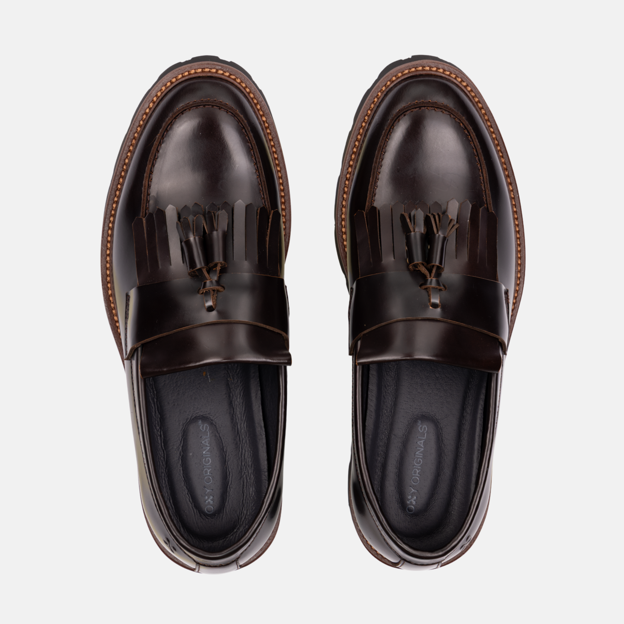 Women's loafers Punto in brown
