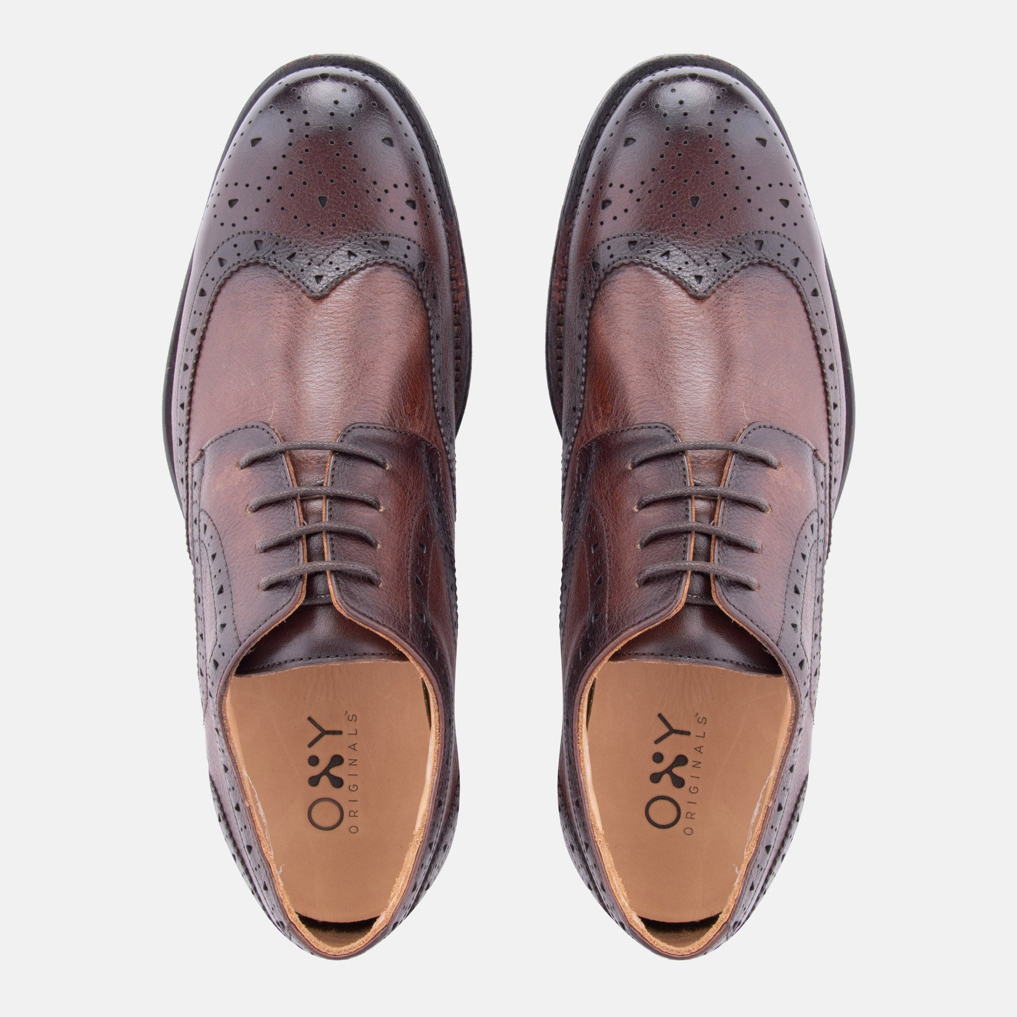 Men's glidX dress shoes Tank in brown