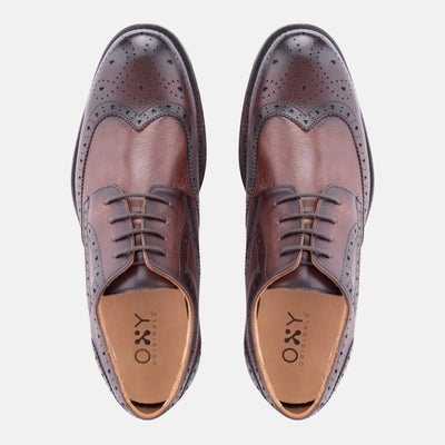 Men's glidX dress shoes Tank in brown