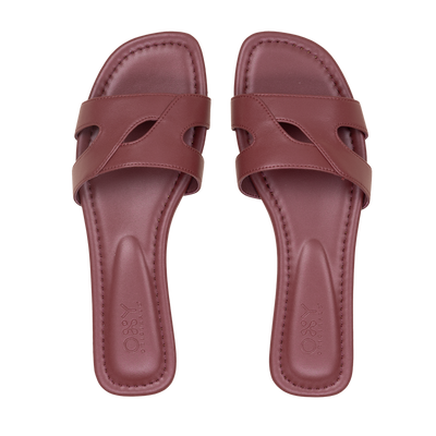 Women's sandals Soleil in cherry