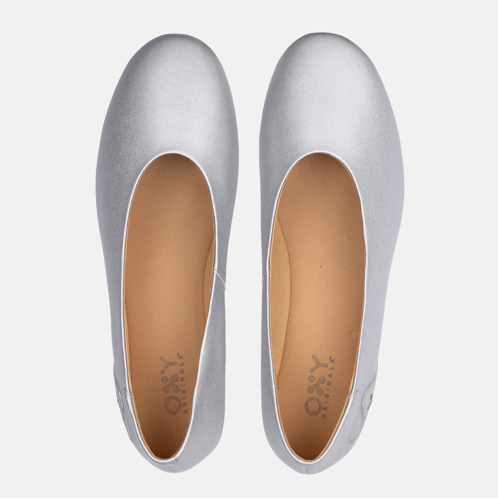 Women's Ballet Flats Eos in Silver