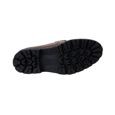 Women's loafers Stilo in tan/white