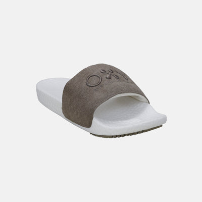 Women's slippers Excel in khaki/white