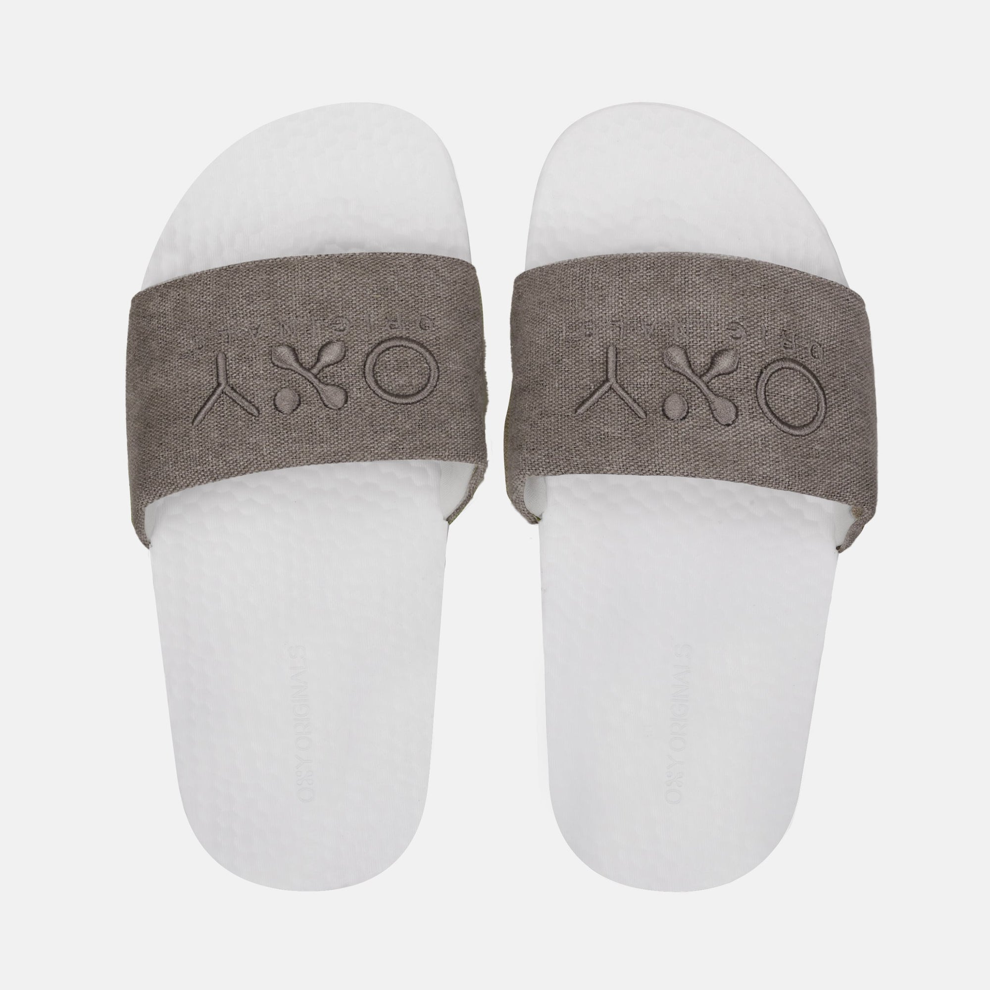 Women's slippers Excel in khaki/white