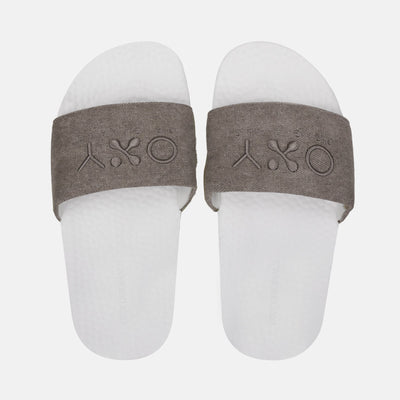 Women's slippers Excel in khaki/white