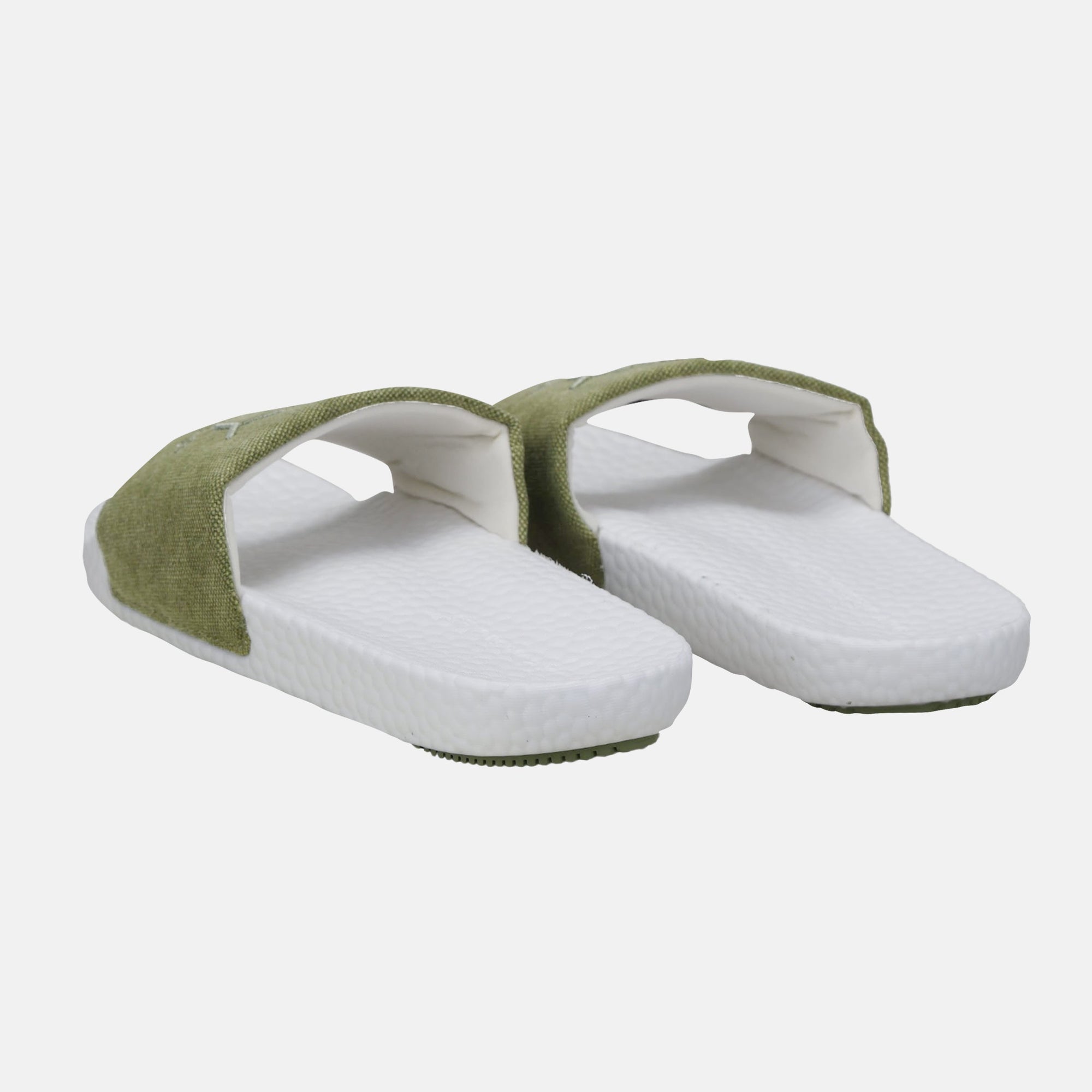 Women's slippers Excel in green/white