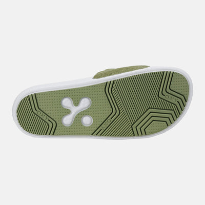 Women's slippers Excel in green/white